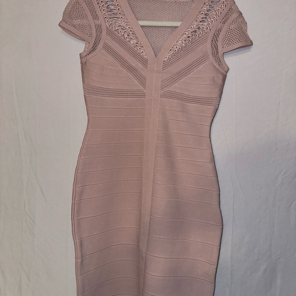 Blush Pink Bandage Dress